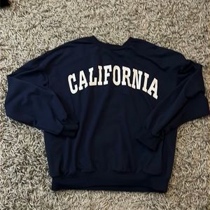 California blue crewneck